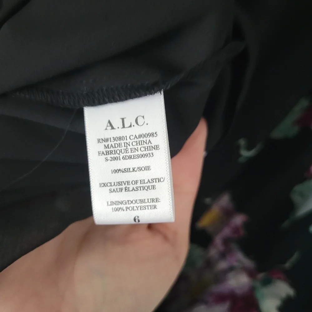 A.L.C Hollis Floral Silk Dress